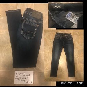 Silver Suki Ankle Skinny Jeans